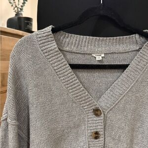 Cropped Grey Cardigan - Garage